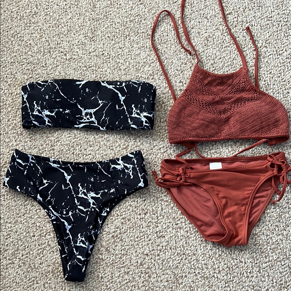 Xhilaration Crochet Bikini and SHEIN Bikini Size Medium